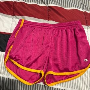 Champion pink and yellow shorts size small